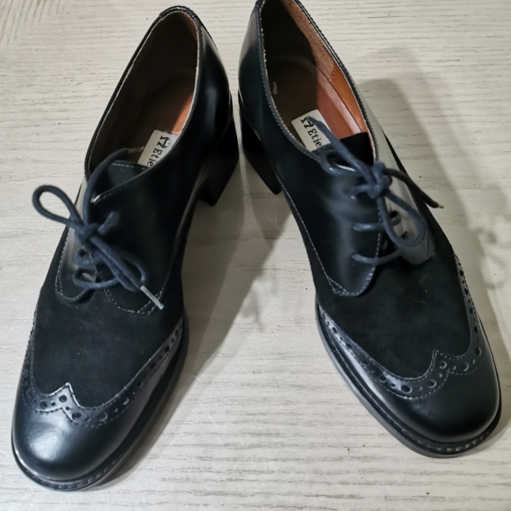 Etienne Aigner Platform Retro Saddle Shoes